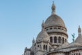 Dome of Basilica of Sacre Coeur de Montmartre, Paris, France at sunset. Roman Catholic church Sacred Heart. Famous Royalty Free Stock Photo