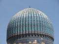 Dome of Bibi-Khanym mosque in Samarkand Royalty Free Stock Photo