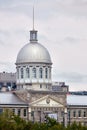 The dome of Bonsecours market Marche Bonsecours, an old victorian market building in old Montreal, Quebec, Canada Royalty Free Stock Photo