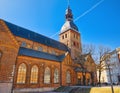 Dome Cathedral- Medieval Lutheran church with elements of Romanesque architecture. Riga.Latvia. Royalty Free Stock Photo