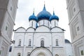 The church with blue roofs Royalty Free Stock Photo