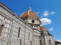 The Dome of Cathedral of Santa Maria del Fiore (Florence Cathedral), Florence, Italy. Royalty Free Stock Photo