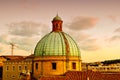 Dome of Cathedral sunset Ancona Italy Royalty Free Stock Photo