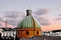 Dome of Cathedral sunset Ancona Italy Royalty Free Stock Photo