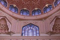 The dome ceiling of Putra Mosque in Putrajaya, Malaysia