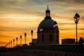 Dome. Chapel of Hospital de La Grave. Toulouse. France