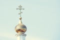 Church dome on the sky background Royalty Free Stock Photo