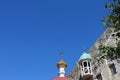 Dome of the church and blue sky Royalty Free Stock Photo