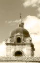 Dome of a church, old fashioned sepia hue