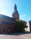 Dome church in old town Vecriga in Riga Latvia