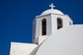 Dome of the Church of Saint Mark located next to the hiking path between Fira and Oia in Santorini Island Royalty Free Stock Photo