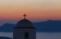 Dome of church on Santorini Royalty Free Stock Photo