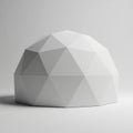 Dome with a clean, minimalist design composed of interconnected equilateral Royalty Free Stock Photo
