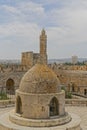 Dome in the courtyard of the Tower of David in Jerusalem Royalty Free Stock Photo