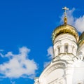 Dome and cross of the Orthodox church Royalty Free Stock Photo