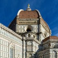 Dome of Duomo di Firenze - The Cathedral of Santa Maria del Fiore. Florence, Italy Royalty Free Stock Photo