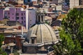 The dome of the ex Monastery in Paterno. Sicily