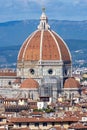 Dome of Florence cathedral Duomo over city center, Italy Royalty Free Stock Photo