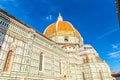 Dome of Florence Duomo, Cattedrale di Santa Maria del Fiore, Basilica of Saint Mary of the Flower Cathedral Royalty Free Stock Photo