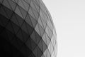 Dome with Geometric Structure Black Steel in Modern and Contemporary Architecture Style as abstract architectural and industrial Royalty Free Stock Photo