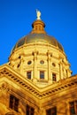 The dome of the Georgia State Capitol in Atlanta Royalty Free Stock Photo