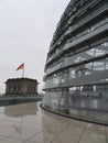 Dome on german parliament. Berlin, Germany. Royalty Free Stock Photo