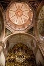 Dome Golden Altar Valencia Church Mexico