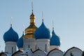 Domes and cross on the church