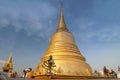 The dome of the Golden mount temple Wat Saket in Bangkok, Thailand Royalty Free Stock Photo