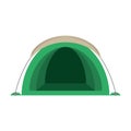 Dome green tent hiking forest camping