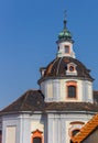 Dome of the historic Chram svateho Vaclava church in Litomerice