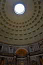 Dome with hole inside the Pantheon