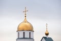 Dome of Holy Trinity Cathedral in Kolpino. Royalty Free Stock Photo