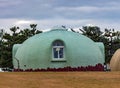 Dome house, Kaga, Japan. Dome houses are assembled from prefabricated components