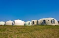 Dome houses, Kaga, Ishikawa Prefecture, Japan.