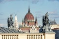Dome of Hungarian parliament building in Budapest, Hungary Royalty Free Stock Photo