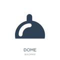 dome icon in trendy design style. dome icon isolated on white background. dome vector icon simple and modern flat symbol for web Royalty Free Stock Photo