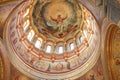 Dome inside the Cathedral of Christ the Savior. Moscow. 12.07.2010 Royalty Free Stock Photo