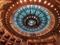 Dome - interior at Chamber of Deputies in the Parliament Palace, Romania. Royalty Free Stock Photo