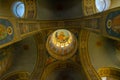 The dome interior of the Memorial Temple of the Birth of Christ Shipka Memorial Church or Shipka Monastery