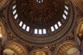 The dome interior in St Paul's Cathedral in London, UK Royalty Free Stock Photo