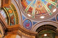 The Dome interior of the Stella Maris Monastery or the Monastery of Our Lady of Mount Caramel in Haifa, Israel Royalty Free Stock Photo