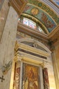 The Dome interior of the Stella Maris Monastery or the Monastery of Our Lady of Mount Caramel in Haifa, Israel Royalty Free Stock Photo