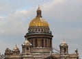 Dome of the Isakievsky cathedral Royalty Free Stock Photo