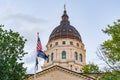 Dome of the Kansas State Capital Building Royalty Free Stock Photo