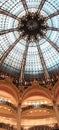 dome of the lafayette galleries in paris Royalty Free Stock Photo