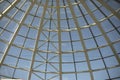 Dome is made of glass. Architecture details. Roof is in shape of sphere Royalty Free Stock Photo