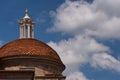 The dome of Medici Chapels in the San Lorenzo Church in Florence, Tuscany, Italy