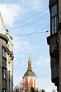 Dome of Menshikov Tower in Moscow