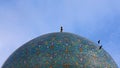 Dome of mosque in Isfahan Royalty Free Stock Photo